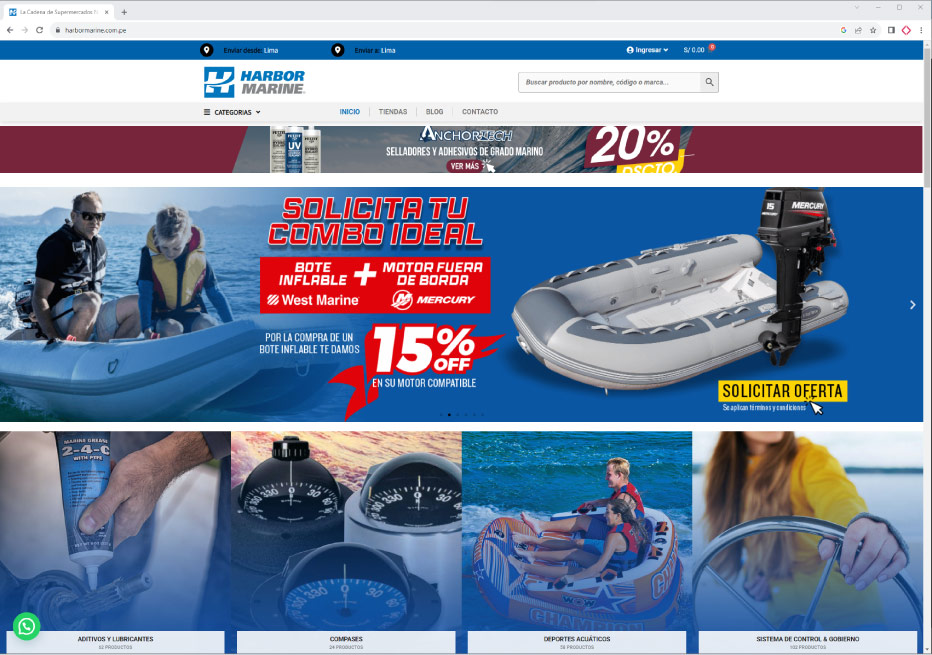 Web de Harbor Marine
